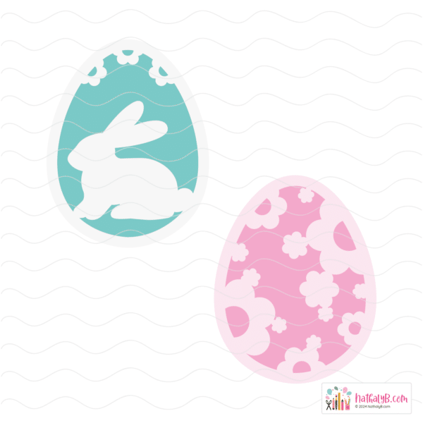 Coco Pâques Lapin Fleuri SVG DXF