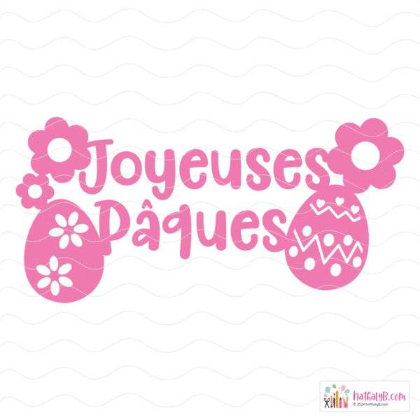 Décalque Joyeuses Pâques Cocos SVG DXF