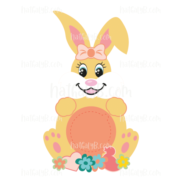 Candy Dôme Lapin Bébé Fille SVG