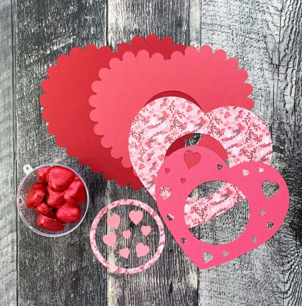 Candy Dôme coeur st-valentin - svg