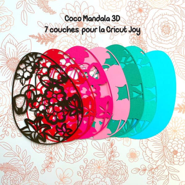 Coco Mandala 3D SVG DXF