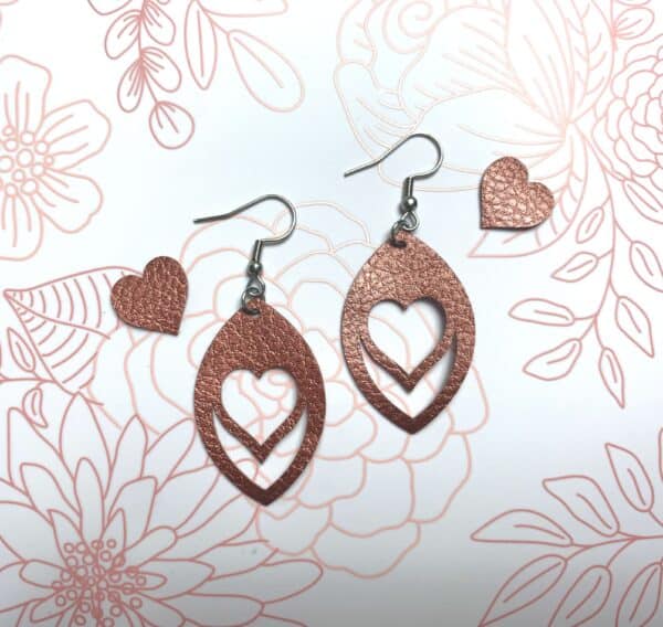 boucles d'oreilles st-valentin svg dxf