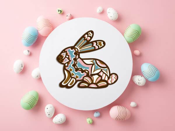 lapin de pâques à découper dans Cricut Design Space