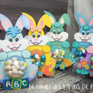 famille candy dômes lapins